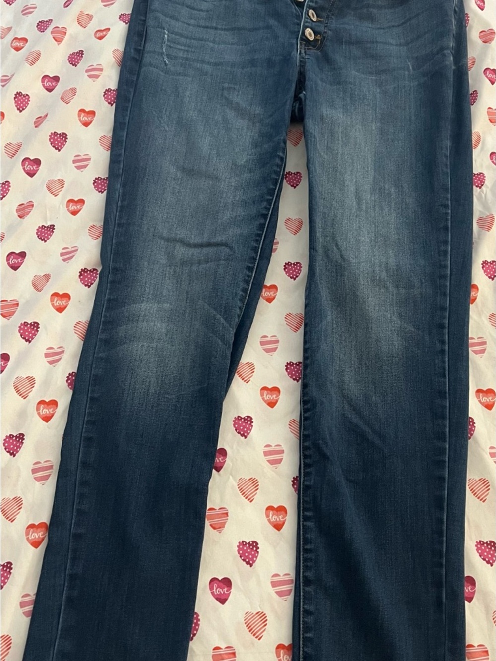 KanCan Curvy Skinny Jeans with Button-Fly